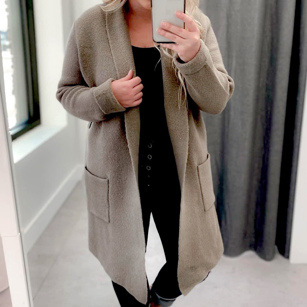 RD Style Taupe Michelle Coatigan size Medium new without tags​
